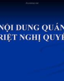 Báo cáo: Nội dung quán triệt nghị quyết