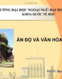 Bài giảng Ấn Độ và văn hóa Chăm