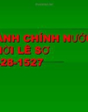 Báo cáo: Hành chính nước ta thời Lê Sơ