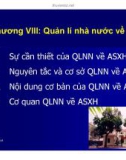 Bài giảng An sinh xã hội: Chương 8