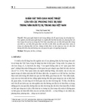 Khảo sát thời gian nghệ thuật gắn với các phương thức dự báo trong văn xuôi tự sự trung đại Việt Nam