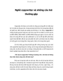 Nghề copywriter và những câu hỏi thường gặp