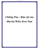 Chiêng Tha – Báu vật của dân tộc Brâu, Kon Tum