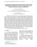 Integrating project based learning into English for specific purposes classes at tertiary level - perceived challenges and benefits