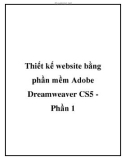 Thiết kế website bằng phần mềm Adobe CS5 Phần 1