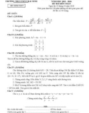Đề thi tuyển sinh vào 10 môn Toán năm 2023-2024 có đáp án - Trường THCS Trần Mai Ninh