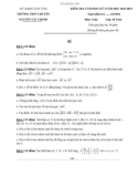 Đề thi học kì 1 môn Toán lớp 10 năm 2021-2022 có đáp án - Trường THPT chuyên Nguyễn Tất Thành, Kon Tum