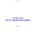 Cẩm nang quản trị doanh nghiệp (Tập 11)