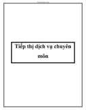 Tiếp thị dịch vụ chuyên môn