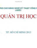 Bài giảng Quản trị học: Chương 2 - CĐ Ngề Công nghệ LADEC