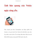 Ánh hào quang của Nokia ngày càng yếu