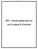 ipo – doanh nghiệp phá sản sau groupon là fac