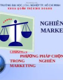 PHƯƠNG PHÁP CHỌN MẪU TRONG NGHIÊN CỨU MARKETING