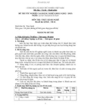 Đề thi tốt nghiệp cao đẳng nghề khóa 5 (2012-2015) - Nghề: Quản trị khách sạn - Môn thi: Thực hành nghề - Mã đề thi: QTKS-TH21