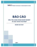 Báo cáo điều tra cộng đồng doanh nghiệp về các vấn đề hội nhập ngành dệt may