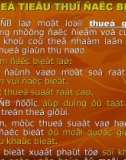 Lý thuyết thuế tiêu thụ đặc biệt