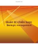 Bài giảng Quản trị chiến lược - Chương 1