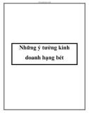 Những ý tưởng kinh doanh hạng bét