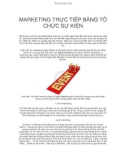 MARKETING TRỰC TIẾP BẰNG TỔ CHỨC SỰ KIỆN