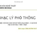 Bài giảng Nhạc lý phổ thông - GV. Huỳnh Huy Hoàng