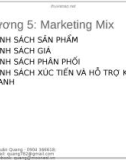 Bài giảng Marketing căn bản: Chương 5.1 - Nguyễn Xuân Quang