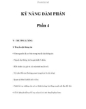 KỸ NĂNG ĐÀM PHÁN - Phần 4