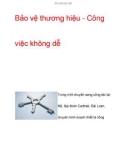 Bảo vệ thương hiệu - Công việc dễ hay khó?