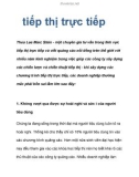 tiếp thị trực tiếp