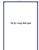 Sự kỳ vọng thái quá