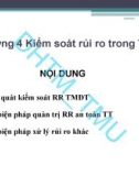 Bài giảng An toàn thông tin và quản trị rủi ro thương mại điện tự: Chương 4 - TS. Chử Bá Quyết