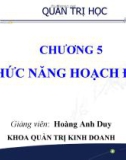 Chức năng hoạch định trong quản trị