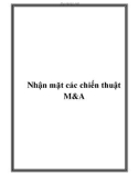 Nhận mặt các chiến thuật M&A