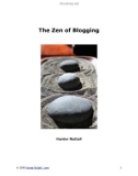 the zen of blogging