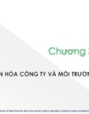 Bài giảng Quản trị học - Chương 3: Văn hóa công ty và môi trường