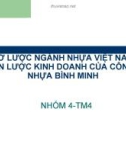 Sơ lược ngành nhựa Việt Nam - Chiến lược kinh doanh của công ty nhựa Bình Minh