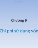 Bài giảng Quản trị tài chính: Chương 9 - Tô Lê Ánh Nguyệt