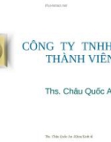 LÝ THUYẾT CÔNG TY TNHH MỘT THÀNH VIÊN