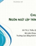 Bài giảng học phần Thiết kế website thương mại điện tử: Chương 3 - ThS. Thiều Quang Trung