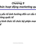 Chương 9 - Tổ chức hoạt động marketing quốc tế