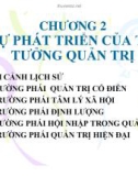 Bài giảng Quản trị học ( TS Trương Văn Sinh) - Chương 2 Sự phát triển của tư tưởng quản trị