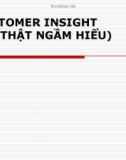 Customer Insight - Sự thật ngầm hiểu