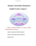 Deming's Total Quality Management (English Version)_Chapter I