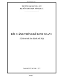 Bài giảng Thống kê kinh doanh - Trường ĐH Hoa Sen