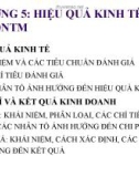 Bài giảng Kinh tế doanh nghiệp thương mại: Chương 5