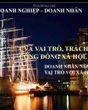 Bài giảng Doanh nghiệp - Doanh nhân