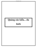 Quảng cáo kiểu... du kích