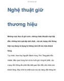 Nghệ thuật giữ thương hiệu