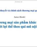 Bài giảng Thương mại sản phẩm khác nhau với lợi thế theo qui mô nội tại - James Riedel