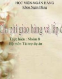 Chi phí giao hàng và lắp đặt