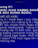 Bài tập tình huống: giao hàng không thể sử dụng được